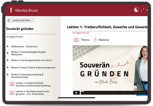 Souveraen gruenden-Kursvorschau-Tablet