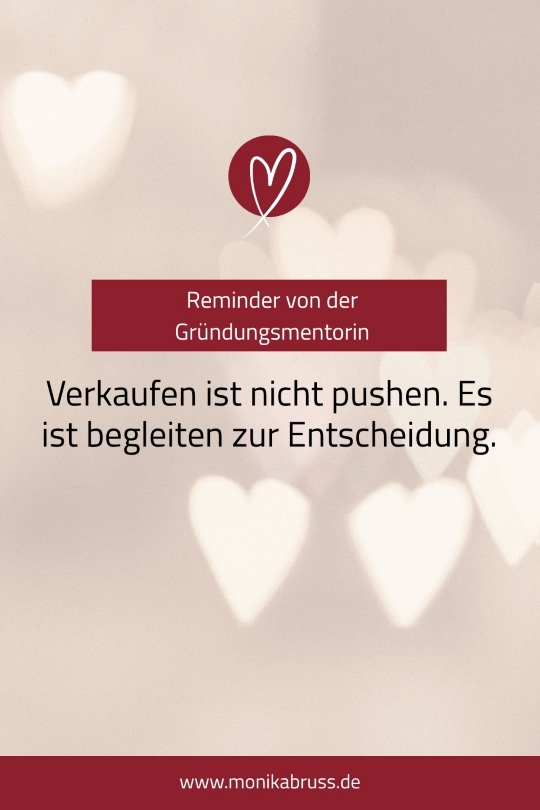 Verkaufen ist wie Coaching
